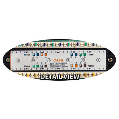 Vertical Cable 042-376/12 CAT6 12 Port Patch Panel 1U