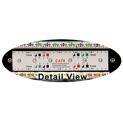 Vertical Cable 042-377/24 CAT6 24 Port 110 IDC Patch Panel 1U