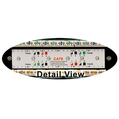 Vertical Cable 042-377/24 CAT6 24 Port 110 IDC Patch Panel 1U