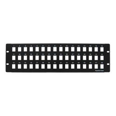 Vertical Cable 043-384/48 48 Port Blank Patch Panel Black