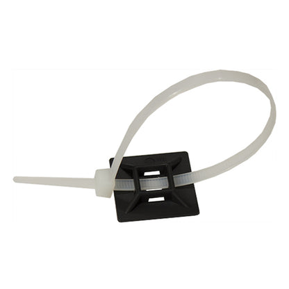 Vertical Cable 045-MB/S/11/BK Screw Type Mounting Base for Cable Ties Black (Pack of 100)