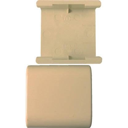 Vertical Cable 045-TSR3I-14 1 3/4" Surface Raceway Splice Cover Ivory (Pack of 10)