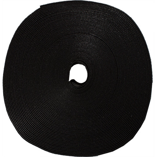Vertical Cable 045-V12/75BK 75ft Roll Velcro Tie Wrap 1/2″ wide Black