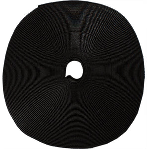 Vertical Cable 045-V12/75BK 75ft Roll Velcro Tie Wrap 1/2″ wide Black