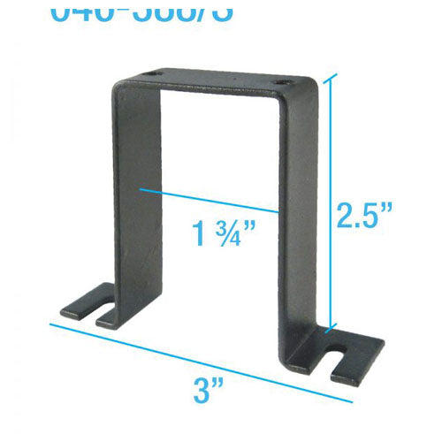 Vertical Cable 046-388/S 1U Patch Panel Metal Support Bracket Black