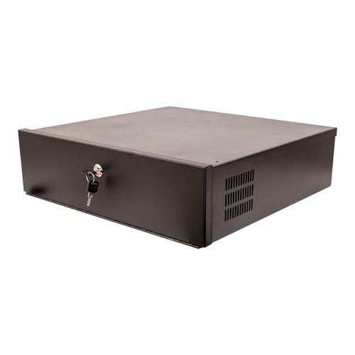 Vertical Cable 047-DVR-2121 21 Inch DVR Security Lockbox Black