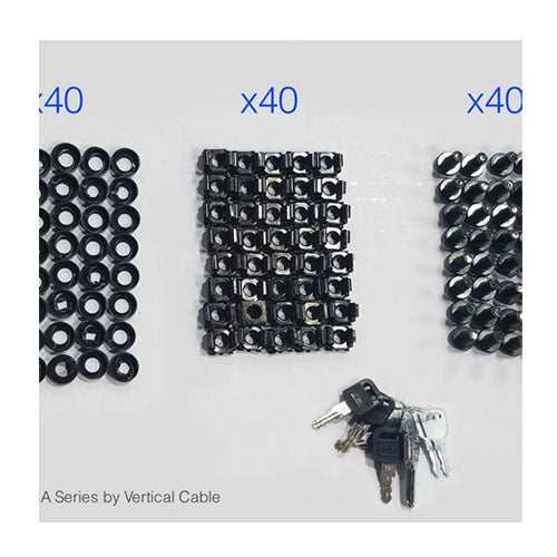 Vertical Cable 047-WSM-0926 9U Wall Mount Open Frame Rack Black