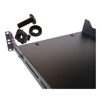 Vertical Cable 047-WAS-2400 2U 4 Point Heavy Duty Adjustable Shelf Black