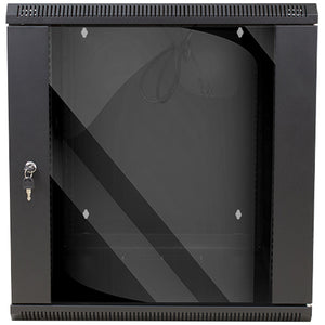 Vertical Cable 047-WHS-1270 12U Wall Mount Swing Out Enclosure Black