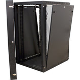 Vertical Cable 047-WHS-2070 20U Wall Mount Swing Out Enclosure Black