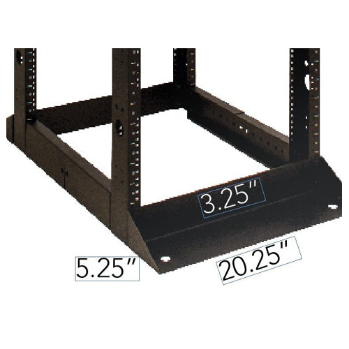 Vertical Cable 047-WOS-0445 45U 4 Post Aluminum Open Rack Black