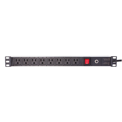 Vertical Cable 047-WPS-2000 8 Way PDU With Main Switch and Breaker 1U