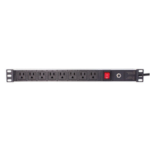 Vertical Cable 047-WPS-2000 8 Way PDU With Main Switch and Breaker 1U