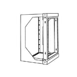 Vertical Cable 047-WSG-1654 16U Wall Mount Open Frame Rack Black