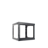 Vertical Cable 047-WSM-0826 8U Wall Mount Open Frame Rack Black