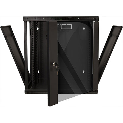 Vertical Cable 047-WWM-1260 12U Wall Mount Enclosure Black