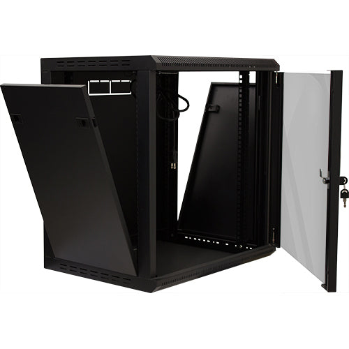 Vertical Cable 047-WWM-1260 12U Wall Mount Enclosure Black