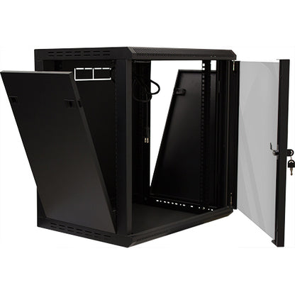 Vertical Cable 047-WWM-1260 12U Wall Mount Enclosure Black
