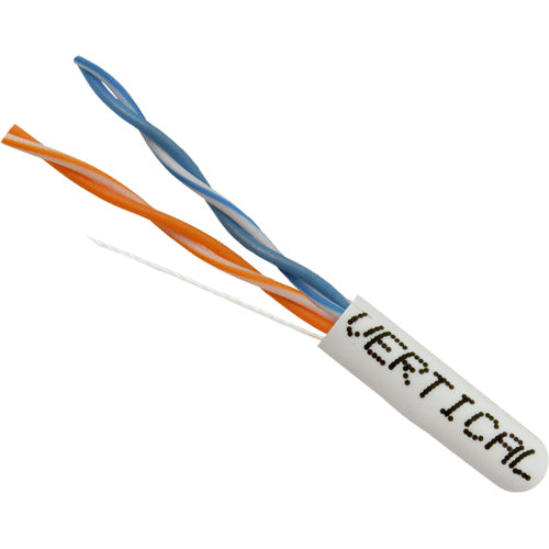 Vertical Cable 052-434WH CAT3 UTP 1000ft 24/4C Solid Bare Copper Lose-Twist Pull Box