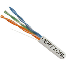 Vertical Cable 052-436WH CAT3 UTP 1000ft 24/6C Solid Bare Copper Lose-Twist Pull Box