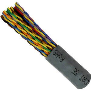 Vertical Cable 054-453GY-500 24 AWG 25P CAT5E Power Sum Communications Cable 500FT Gray