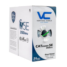 Vertical Cable 057-470/S/GR 24/8C Solid BC PVC Jacket CAT5E STP Cable Pull Box 1000FT Green