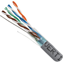 Vertical Cable 057-471/S/GY 24/8C Solid BC PVC Jacket CAT5E STP Cable Pull Box 1000FT Gray