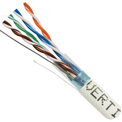 Vertical Cable 057-474/S/WH 24/8C Solid BC PVC Jacket CAT5E STP Cable Pull Box 1000FT White