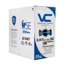Vertical Cable 057-479/S/P/BL 24/8C Solid BC CU CAT5E Shielded F/UTP Plenum Rated (CMP) Cable 1000ft Blue
