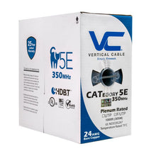 Vertical Cable 057-480/S/P/GY 24/8C Solid BC CU CAT5E Shielded F/UTP Plenum Rated (CMP) Cable 1000ft Gray