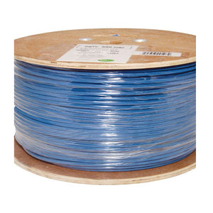 Vertical Cable 057-486/S/BL500 24/25P Solid BC CU CAT5E F/UTP CMR Rated PVC Jacket Cable 500ft Blue