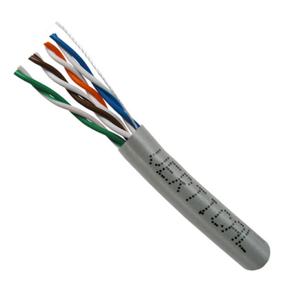 Vertical Cable 058-479/ST/GY 24/8C Stranded BC CU CAT5E UTP PVC Jacket Pull Box 1000ft Gray