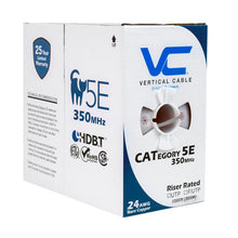 Vertical Cable 058-479/ST/GY 24/8C Stranded BC CU CAT5E UTP PVC Jacket Pull Box 1000ft Gray