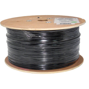 Vertical Cable 069-563/S/MESG 23 AWG CAT6 STP Solid BC Outdoor Rated Cable with Messenger 1000ft Black