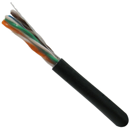 Vertical Cable 059-489/WS/CMXF 24/8C CAT5E CMX Solid Bare Copper DB 1000ft Pull Box Black
