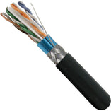 Vertical Cable 059-496/S2/CWT 24/8C CAT5E Shielded Solid BC Cell Tower/DB Outdoor UV Rated 1000ft Pull Box Black