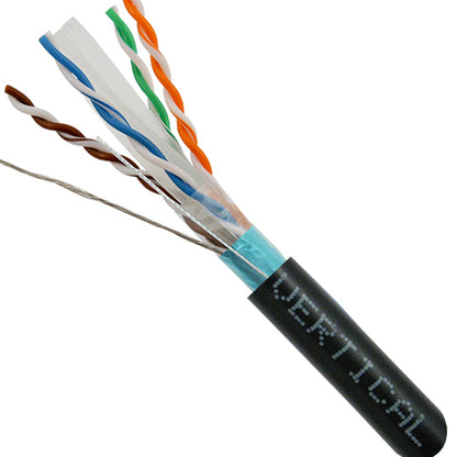 Vertical Cable 062-503/S/BK 23/8C CAT6 F/UTP Shielded Solid Bare Copper 1000ft Black