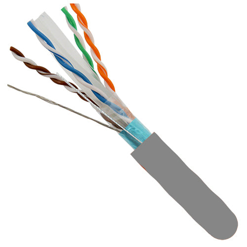 Vertical Cable 062-506/S/GY 23/8C CAT6 F/UTP Shielded Solid Bare Copper 1000ft Gray