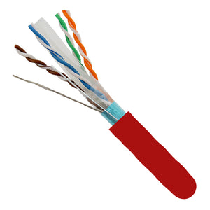 Vertical Cable 062-508/S/RD 23/8C CAT6 F/UTP Shielded Solid Bare Copper 1000ft Red