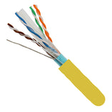 Vertical Cable 062-510/S/YL 23/8C CAT6 F/UTP Shielded Solid Bare Copper 1000ft Yellow
