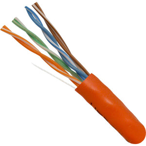 Vertical Cable 063-2201/ST/OR 24/8C CAT6 UTP Stranded Bare Copper 1000ft Orange