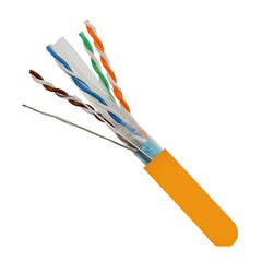 Vertical Cable 064-704/A/S/OR 23/8C CAT6A (Augmented) 10Gb Shielded F/UTP Solid BC Cable 1000ft Pull Box Orange