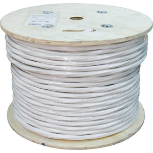 Vertical Cable 065-308/A/P/WH 23 AWG CAT6A Unshielded UTP Solid BC Cable Plenum Rated(CMP) 1000ft Spool White