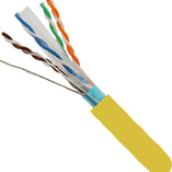 Vertical Cable 064-709/A/S/YL 23/8C CAT6A (Augmented) 10Gb Shielded F/UTP Solid BC Cable 1000ft Pull Box Yellow