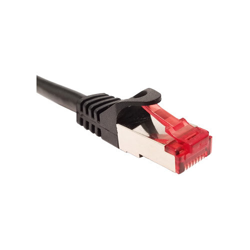 Vertical Cable 076-1010/1BK 26 AWG CAT6A Shielded Stranded BC Mold-Injected Patch Cord Black (Pack of 10)