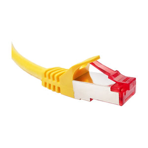 Vertical Cable 076-1018/1YL 26 AWG CAT6A Shielded Stranded BC Mold-Injected Patch Cord Yellow (Pack of 10)