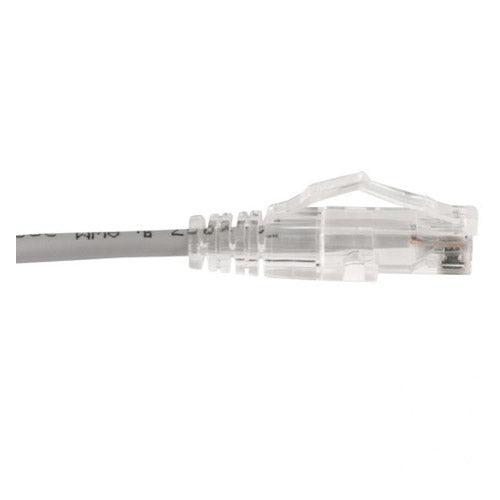 Vertical Cable 077-2085/14/GY 28AWG CAT6A 14ft Stranded BC Mold-Injection-Snagless Patch Cord Slim Type Gray