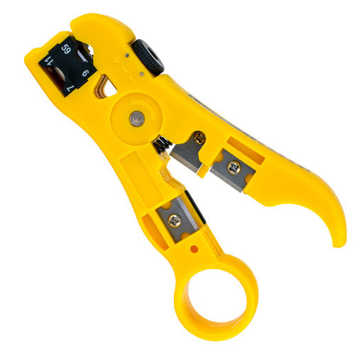 Vertical Cable 078-1022 Universal Stripping Tool RG59 RG6 RG7 RG11 CATs Flat Telephone Wire