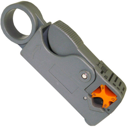 Vertical Cable 078-1256 Coaxial Stripper Thumbwind-style adjustable blade for RG59 and RG6