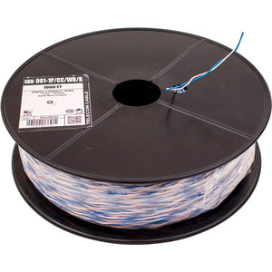 Vertical Cable 091-1P/CC/WB/B Cross Connect Wire 24AWG 1 Pair/2 Conductor Bare Copper 1000ft